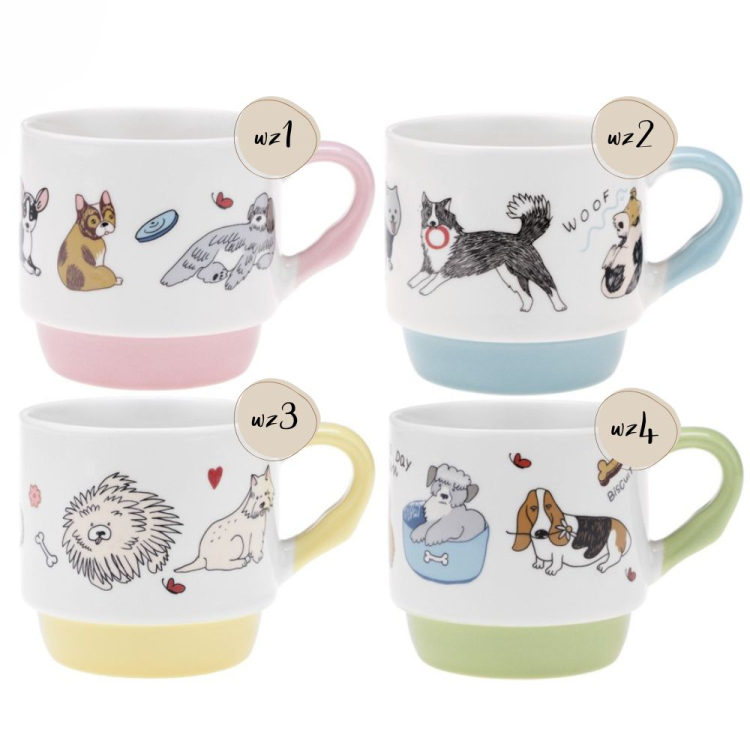 Kubek z porcelany ANIMALS 300ml RAVI